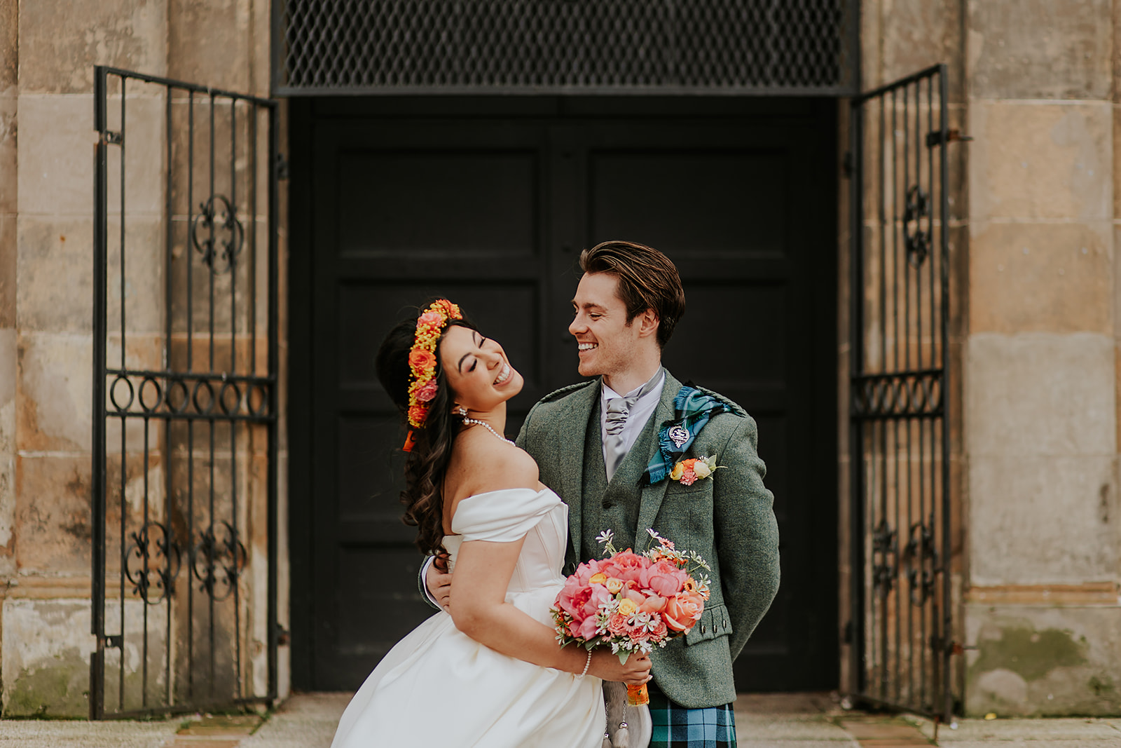 Andrea and Sam St Lukes Wedding Glasgow 00027