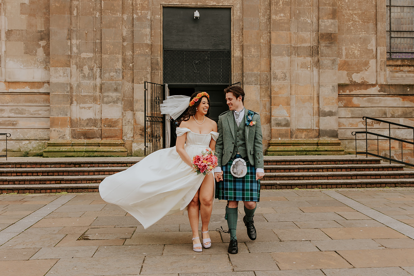 Andrea and Sam St Lukes Wedding Glasgow 00030