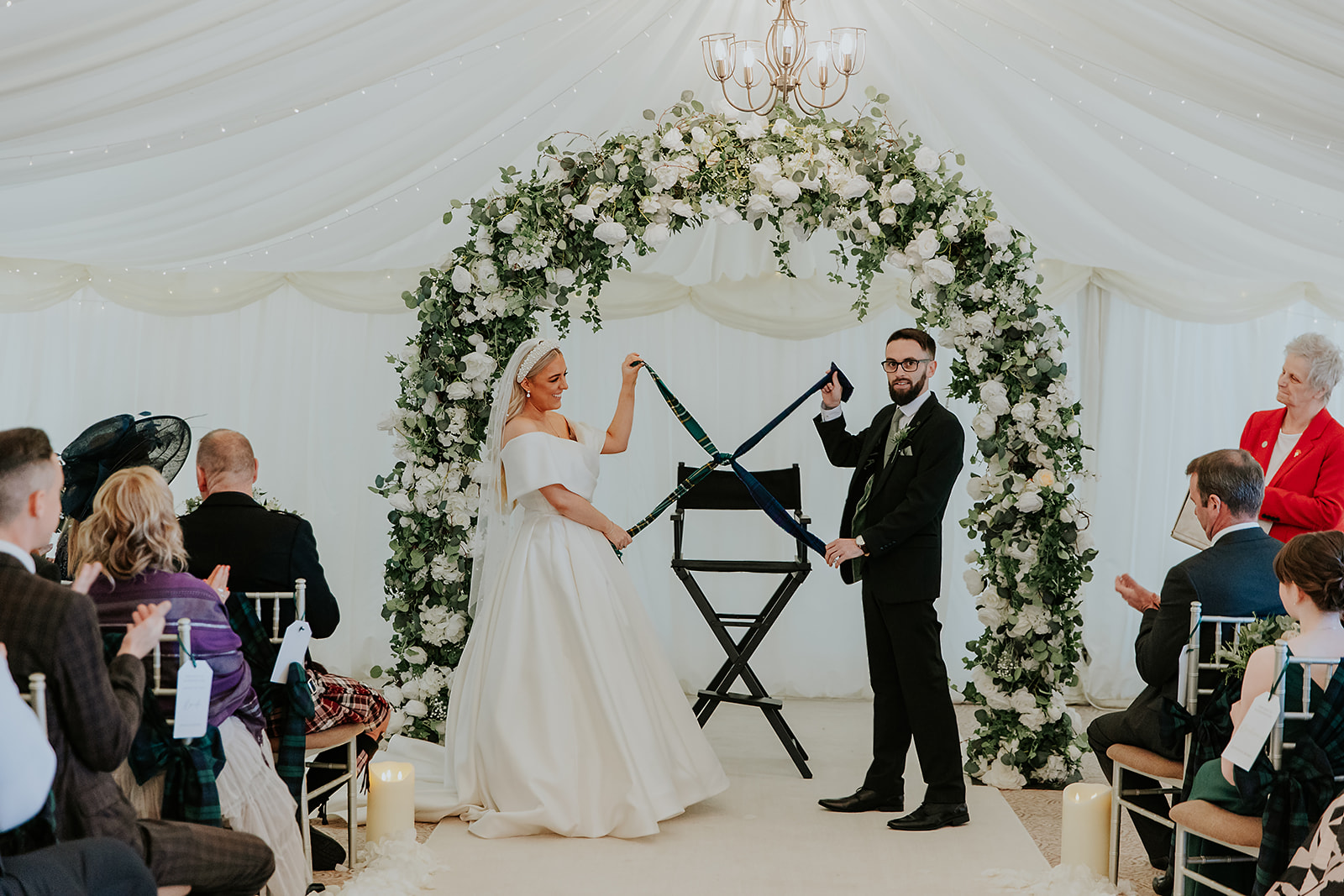 Emma and Chris Berry Cornhill Castle Winter Wedding 00021