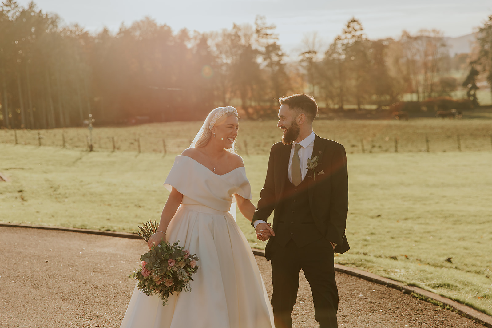 Emma and Chris Berry Cornhill Castle Winter Wedding 00031