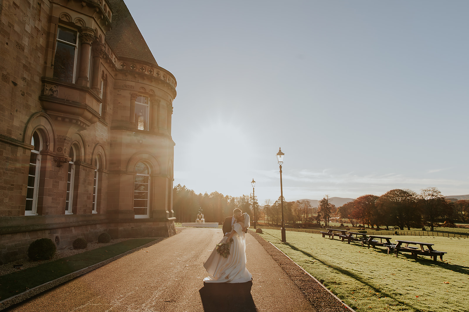 Emma and Chris Berry Cornhill Castle Winter Wedding 00032