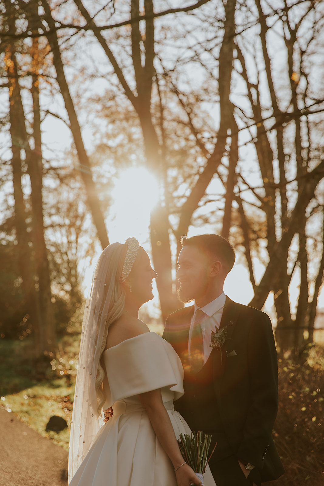 Emma and Chris Berry Cornhill Castle Winter Wedding 00033