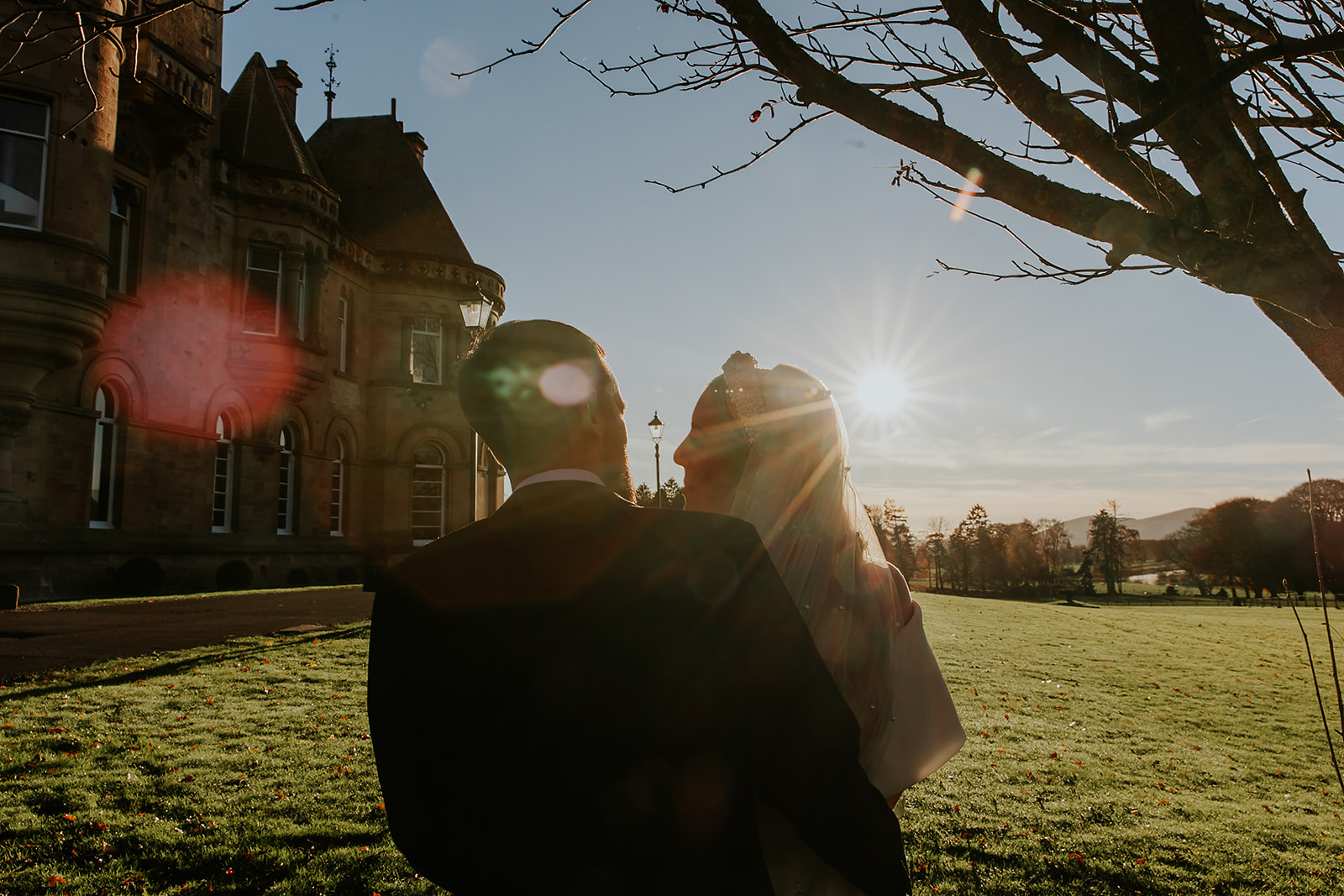 Emma and Chris Berry Cornhill Castle Winter Wedding 00036