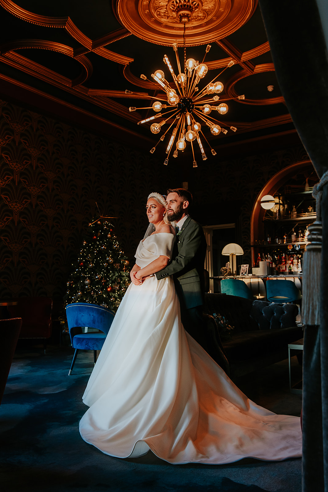 Emma and Chris Berry Cornhill Castle Winter Wedding 00042