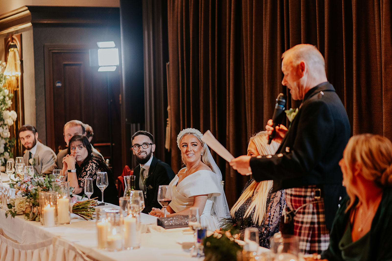 Emma and Chris Berry Cornhill Castle Winter Wedding 00046