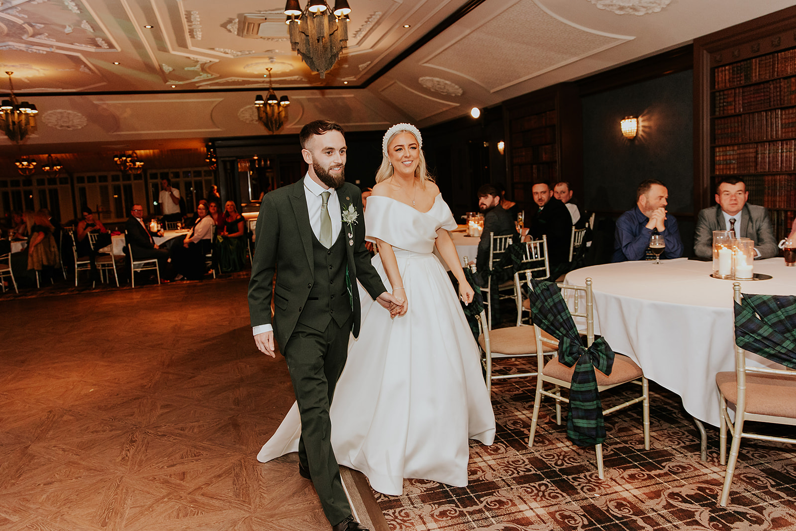 Emma and Chris Berry Cornhill Castle Winter Wedding 00051