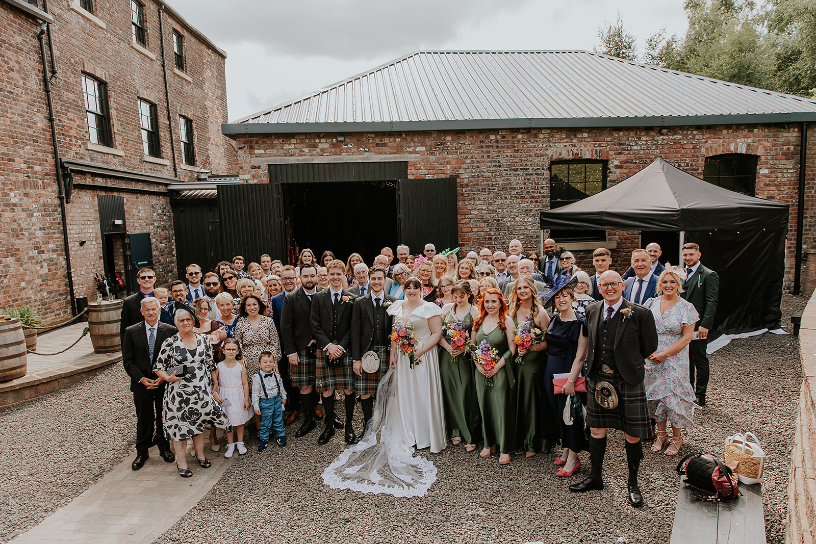 Heather and Euan Engine Works Wedding Glasgow Photography00054