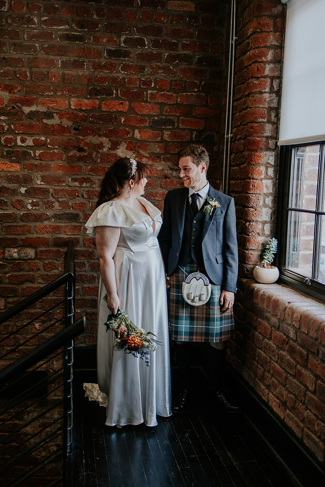 Heather and Euan Engine Works Wedding Glasgow Photography00076