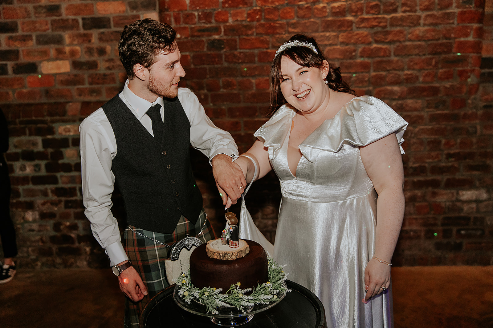 Heather and Euan Engine Works Wedding Glasgow Photography00099