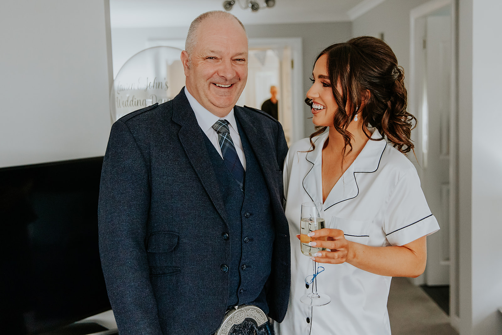 Lauren and John Cornhill Castle Scottish Wedding Photographer00006