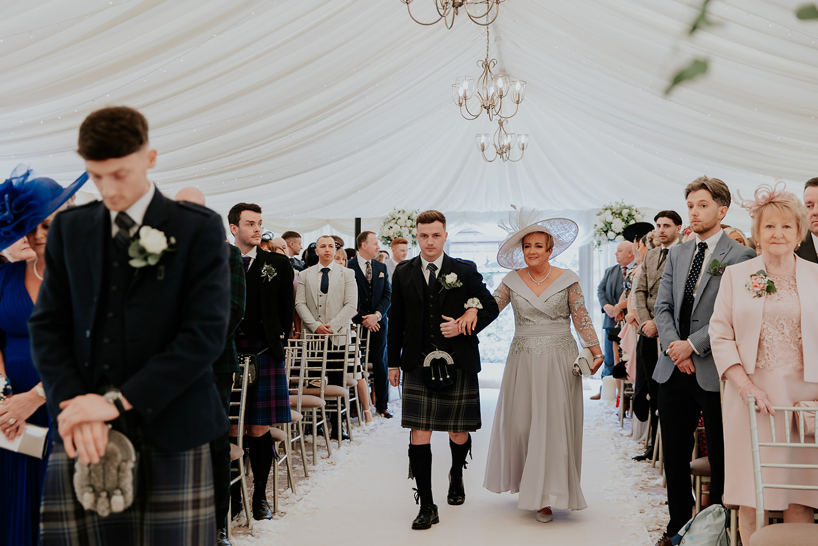 Lauren and John Cornhill Castle Scottish Wedding Photographer00014