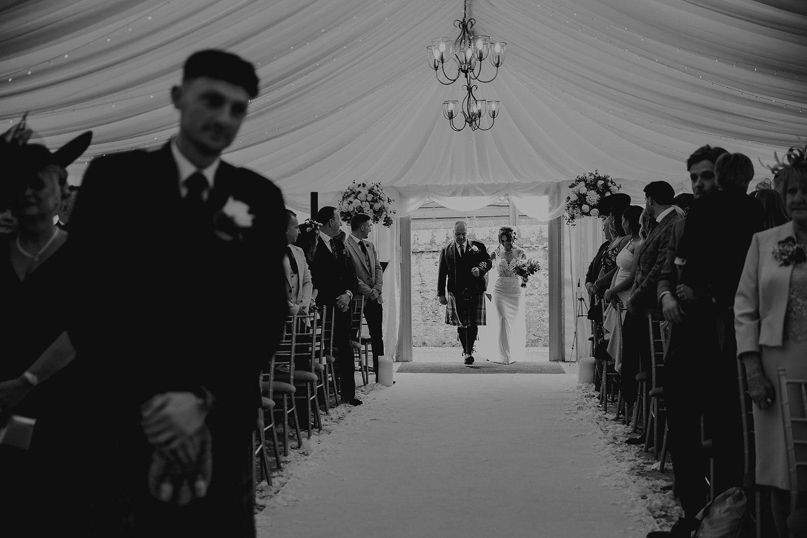 Lauren and John Cornhill Castle Scottish Wedding Photographer00015