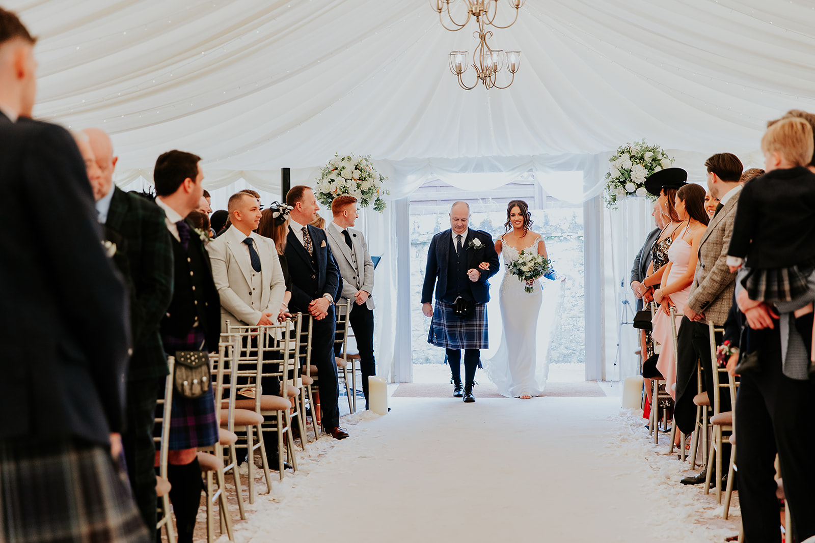 Lauren and John Cornhill Castle Scottish Wedding Photographer00016