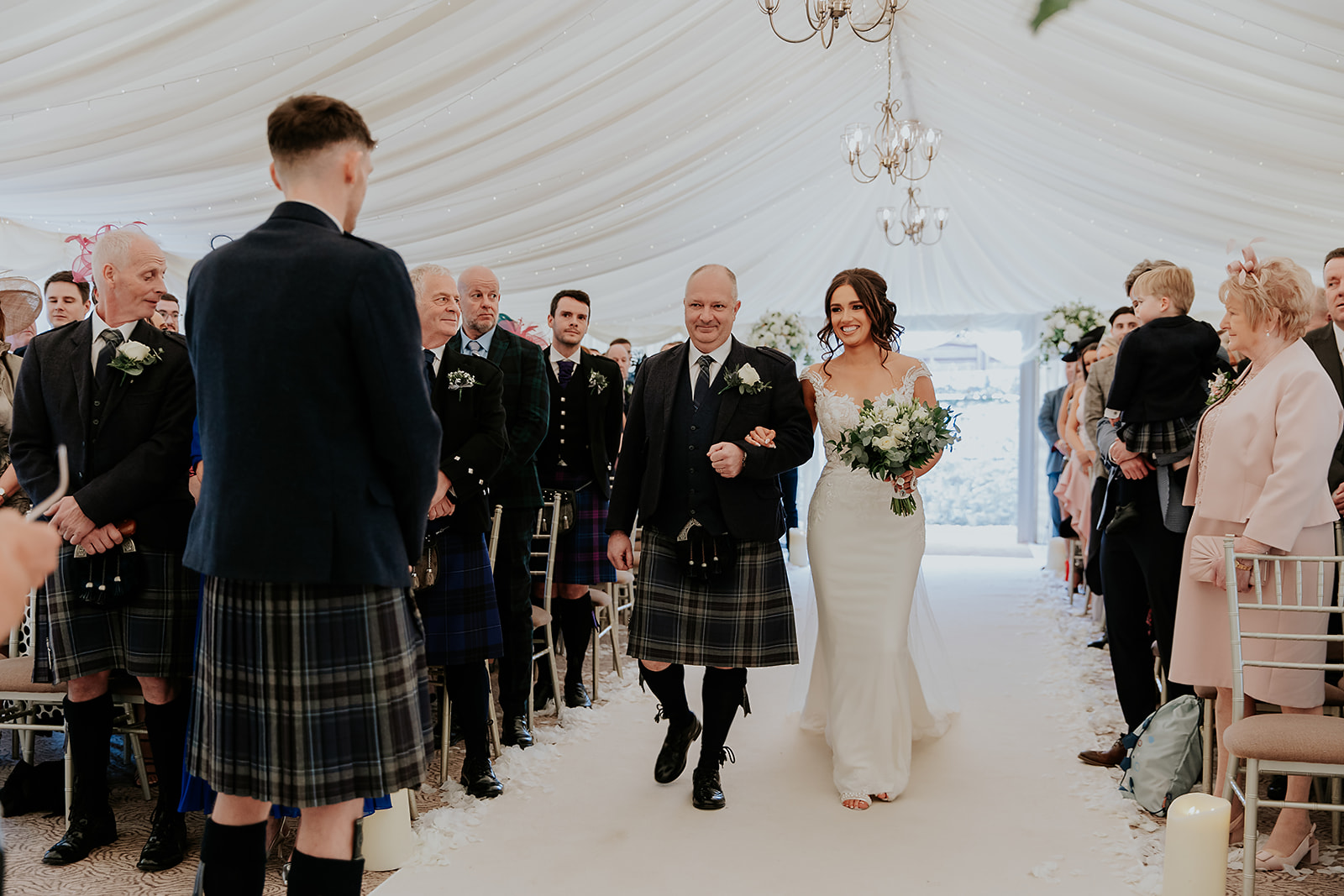 Lauren and John Cornhill Castle Scottish Wedding Photographer00017