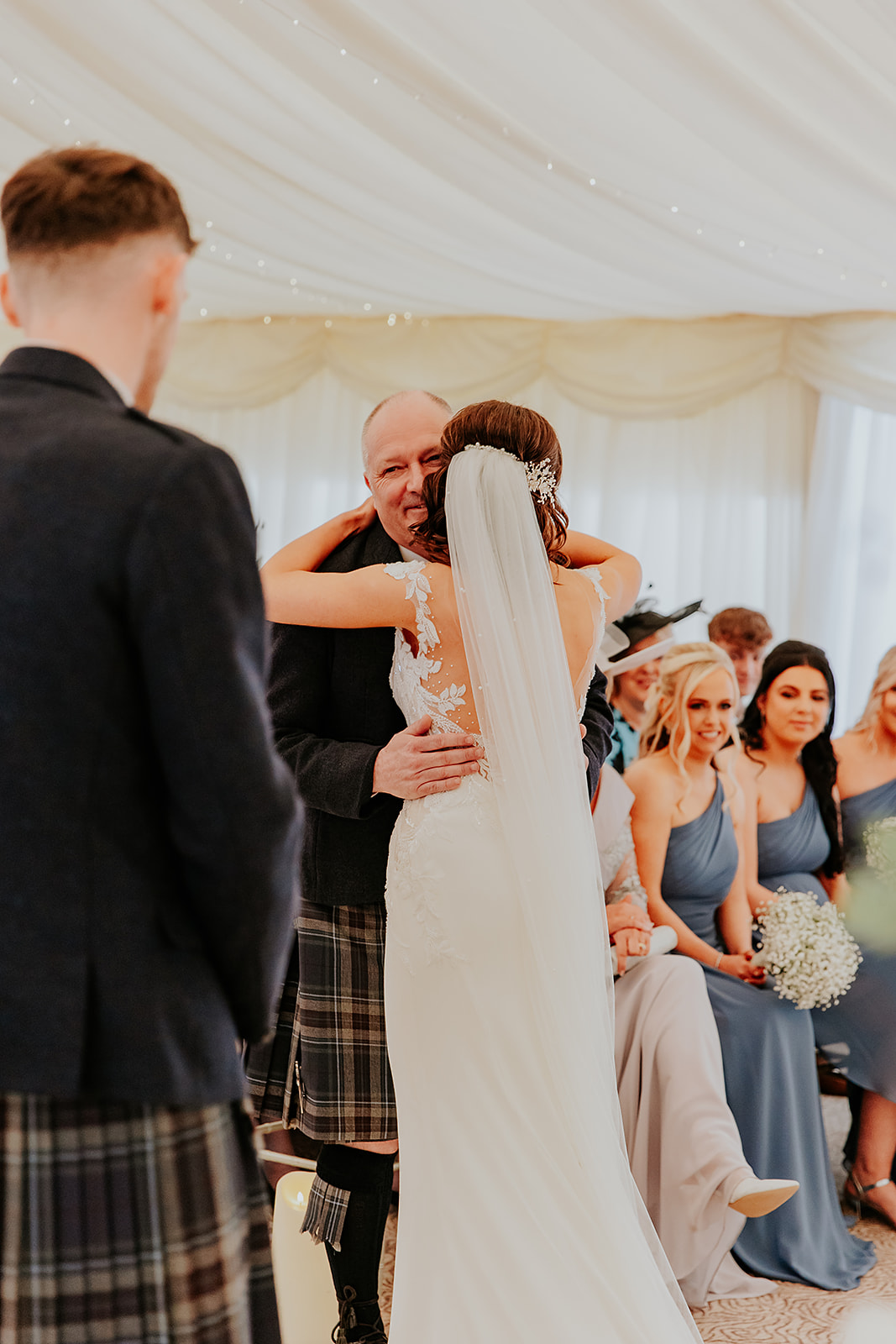 Lauren and John Cornhill Castle Scottish Wedding Photographer00021