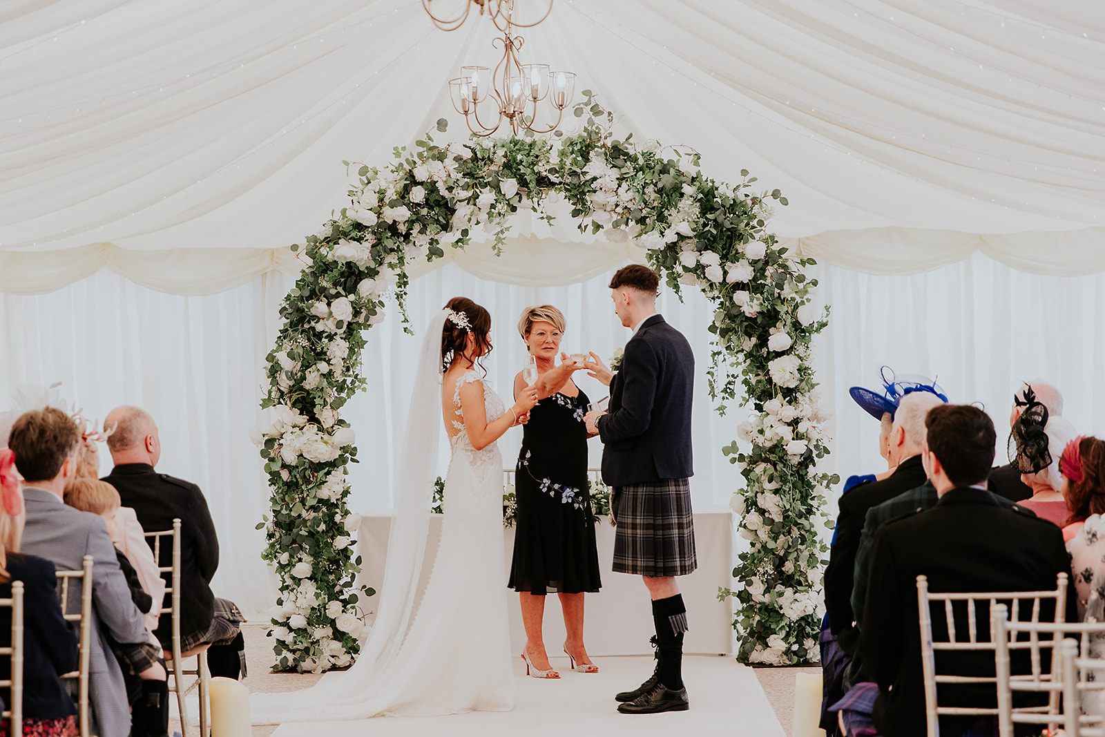 Lauren and John Cornhill Castle Scottish Wedding Photographer00022