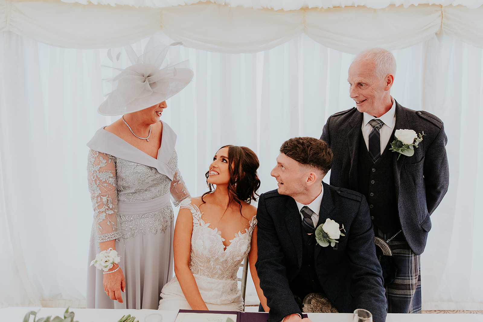 Lauren and John Cornhill Castle Scottish Wedding Photographer00025