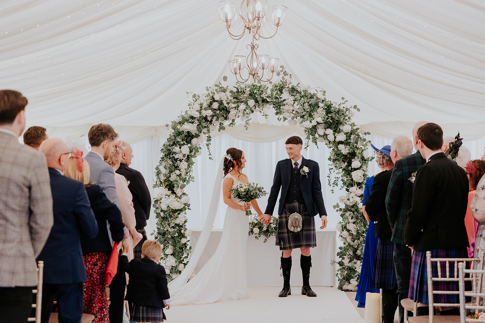 Lauren and John Cornhill Castle Scottish Wedding Photographer00026