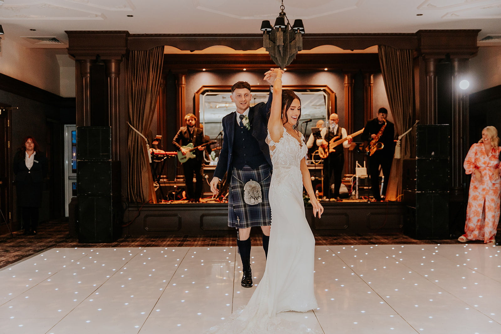 Lauren and John Cornhill Castle Scottish Wedding Photographer00054