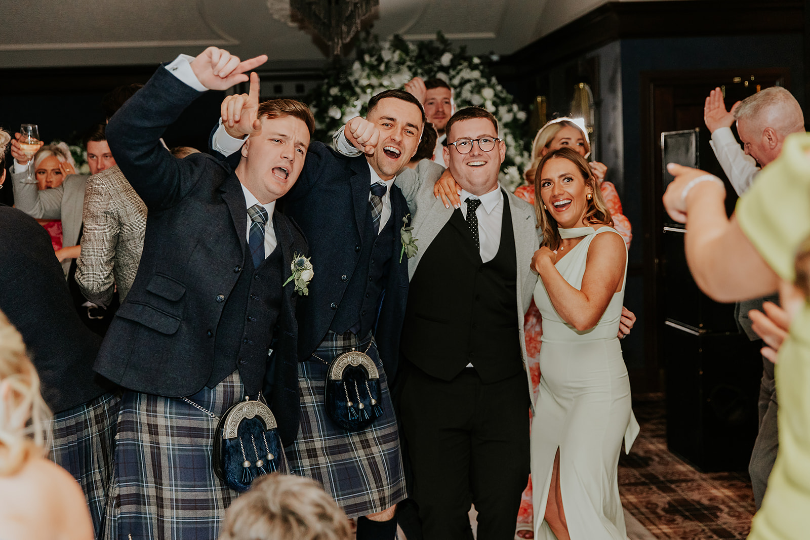 Lauren and John Cornhill Castle Scottish Wedding Photographer00059