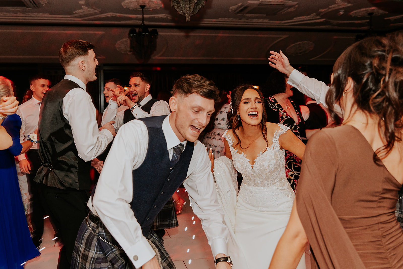 Lauren and John Cornhill Castle Scottish Wedding Photographer00064