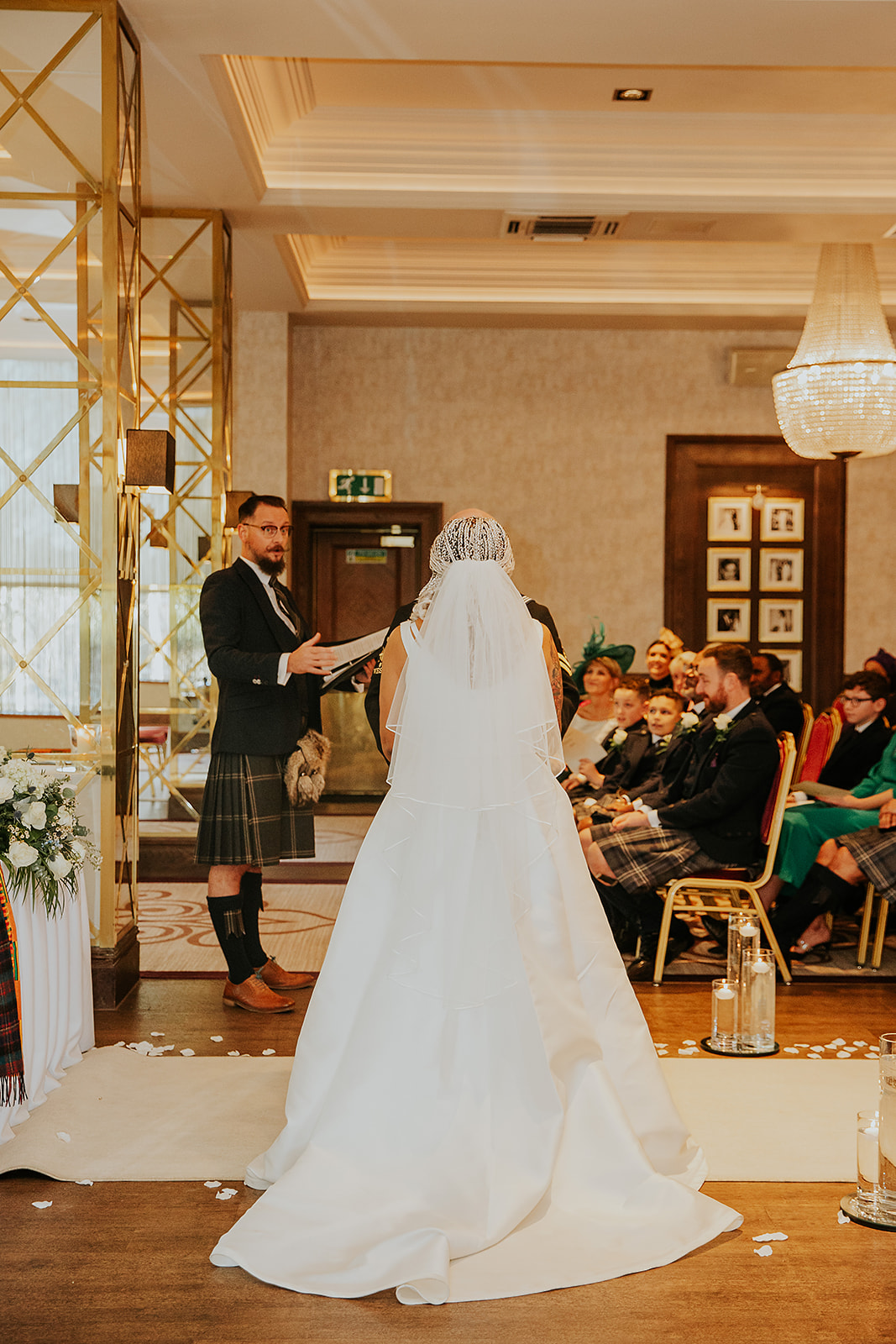 Lauren and Kevin Boclair House Hotel Winter Wedding Glasgow 00019