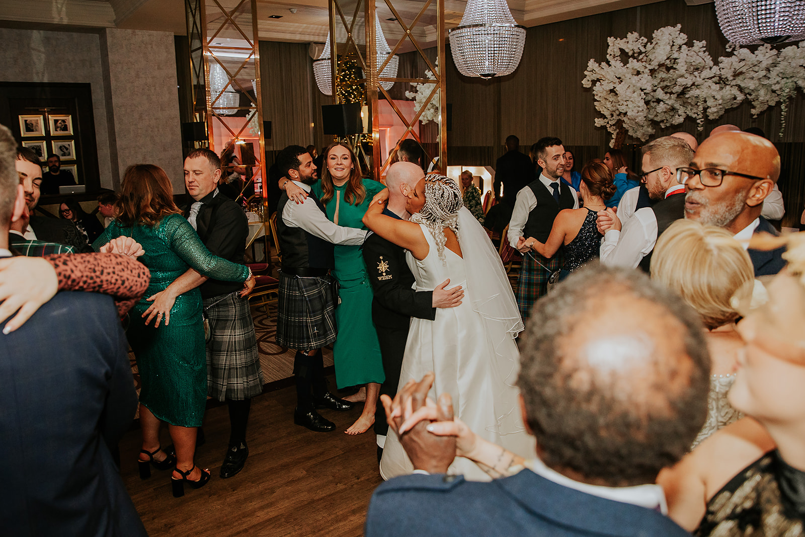 Lauren and Kevin Boclair House Hotel Winter Wedding Glasgow 00049