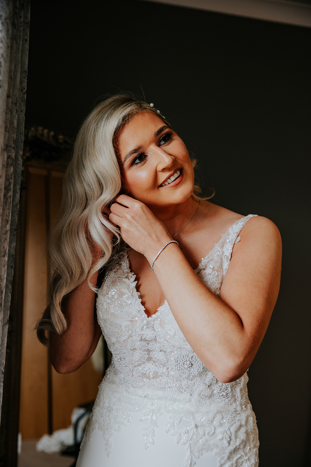 Maria and Martin Wedding Day Boclair House Hotel Glasgow 5th of February 2023 -00020