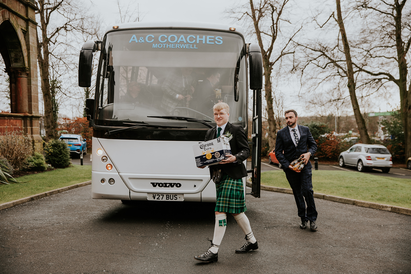 Maria and Martin Wedding Day Boclair House Hotel Glasgow 5th of February 2023 -00074
