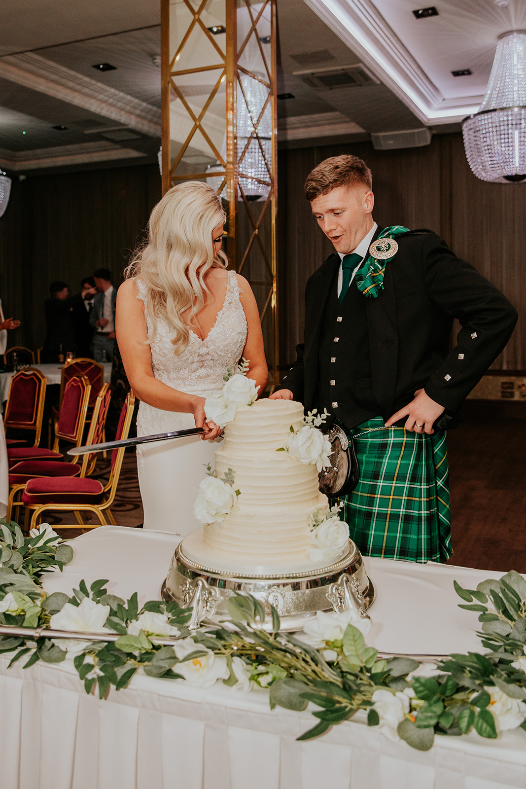 Maria and Martin Wedding Day Boclair House Hotel Glasgow 5th of February 2023 -00111