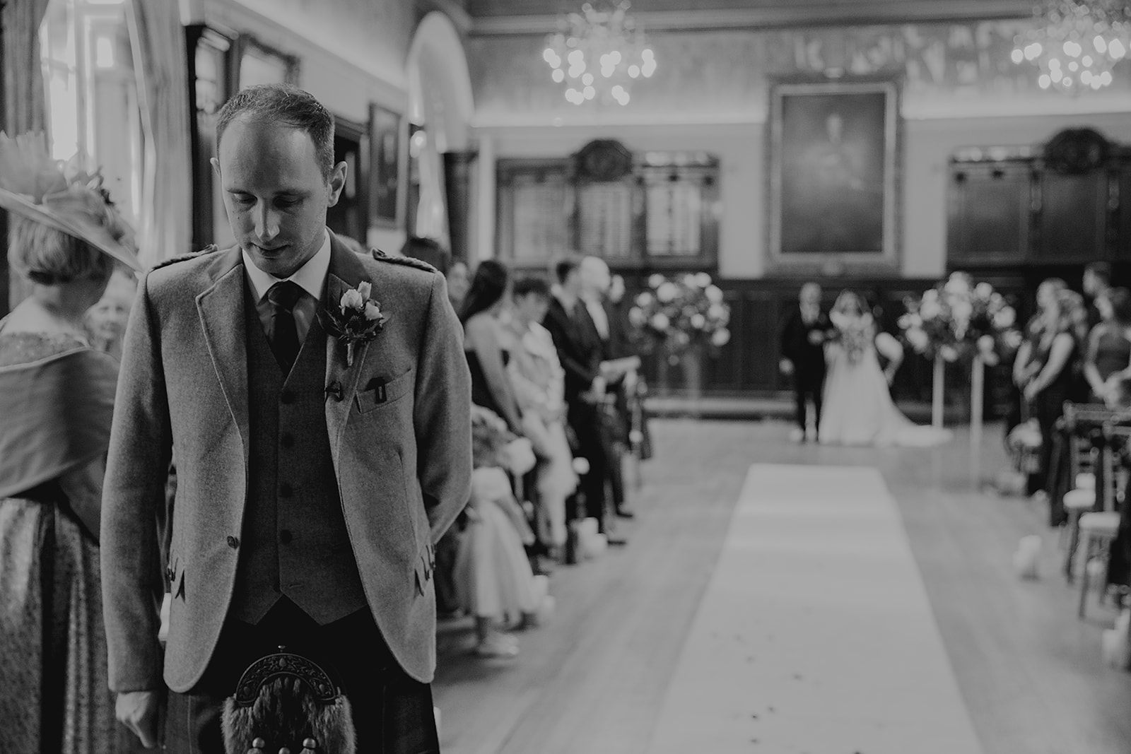 Zheni and Daniel Scottish Wedding Photographer Glasgow Trades Hall00031