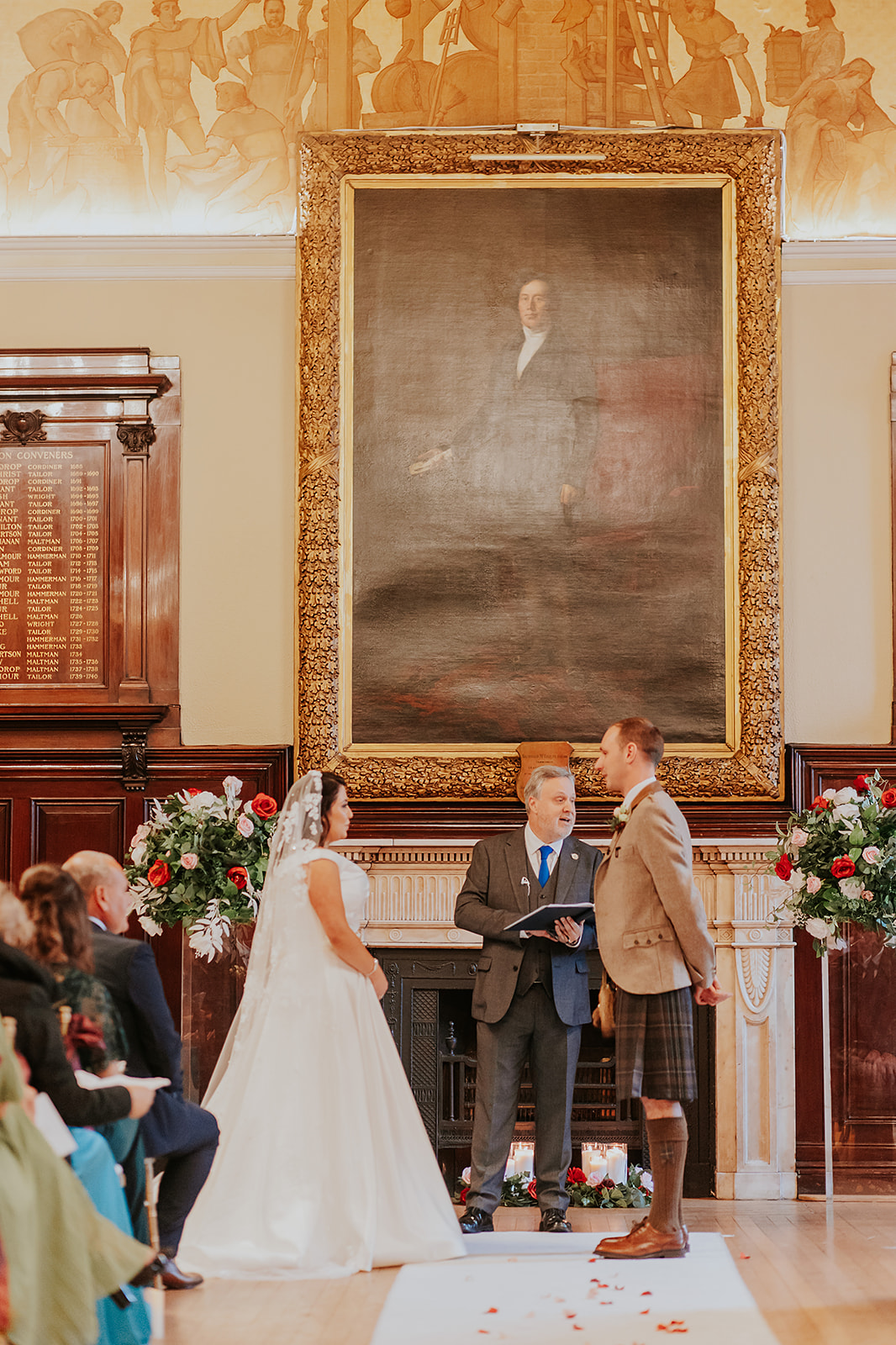 Zheni and Daniel Scottish Wedding Photographer Glasgow Trades Hall00036