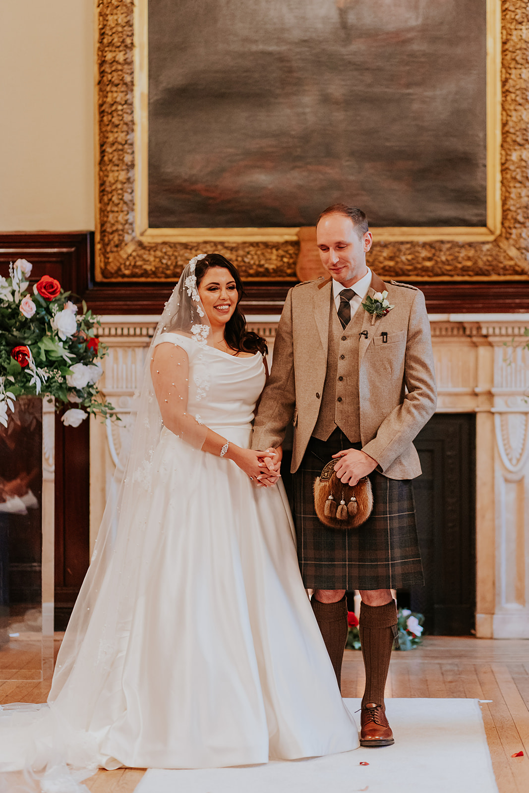 Zheni and Daniel Scottish Wedding Photographer Glasgow Trades Hall00039