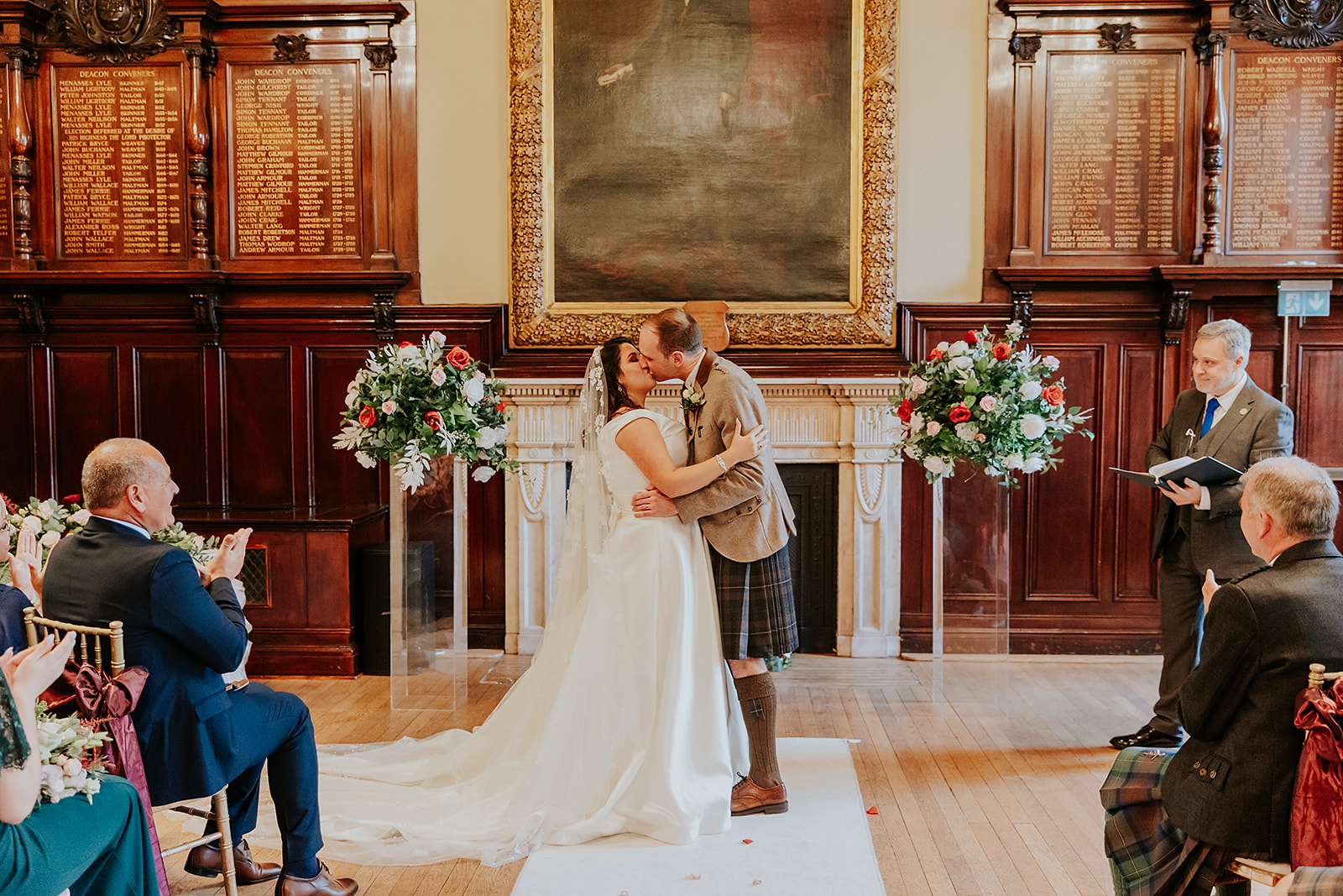 Zheni and Daniel Scottish Wedding Photographer Glasgow Trades Hall00046