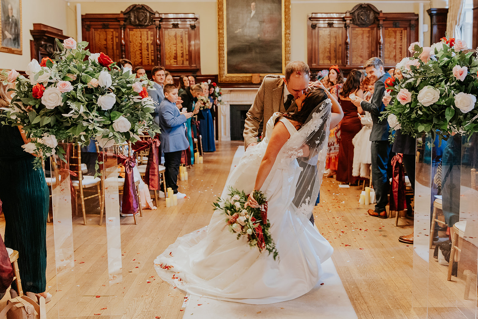 Zheni and Daniel Scottish Wedding Photographer Glasgow Trades Hall00050