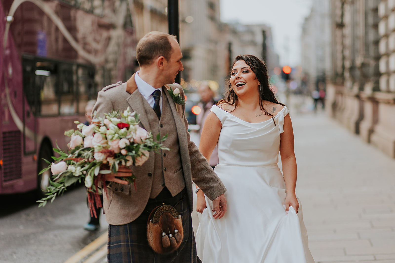 Zheni and Daniel Scottish Wedding Photographer Glasgow Trades Hall00061