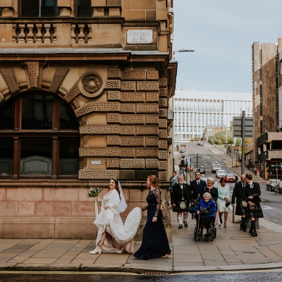 Candid Wedding Photography Montrose Street Glasgow