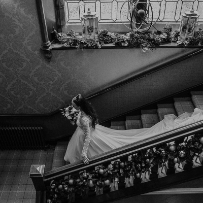 Cornhill Castle Wedding Dress Photography