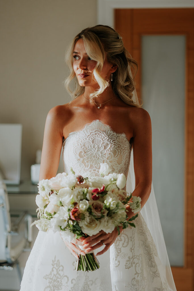 Bride getting ready at Brig o Doon 